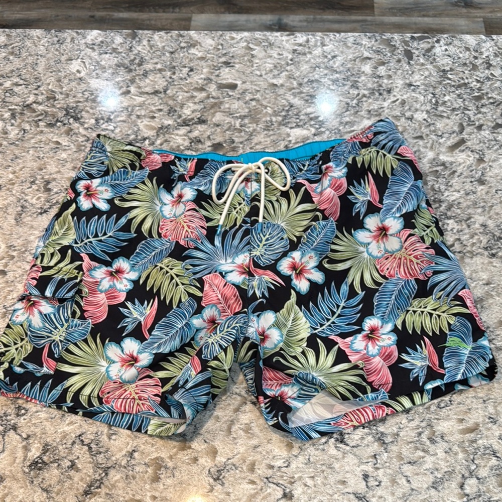 Tommy Bahama Naples Konkan Jungle Swim Trunks XXL NWT Tropical Print - Picture 2 of 15